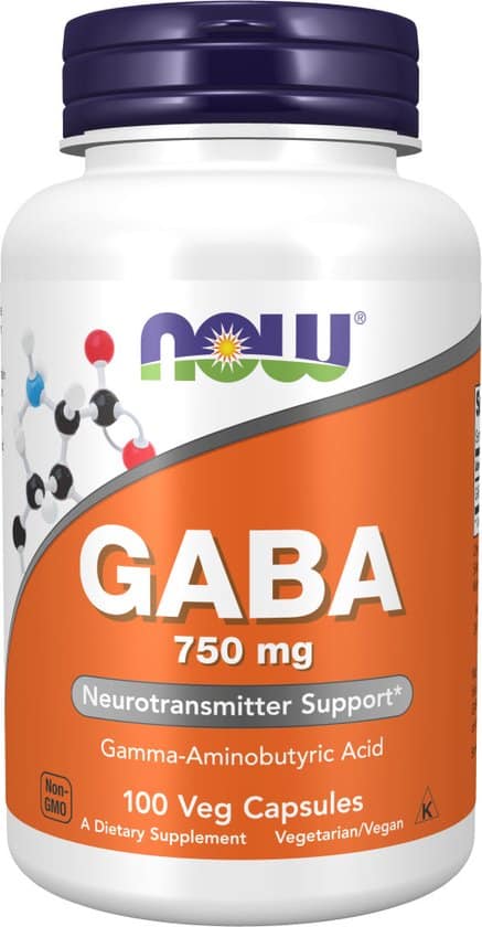NOW FOODS GABA 750 mg 100 capsules